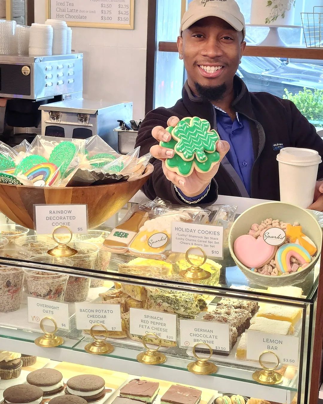 ☘️Happy St. Patrick's Day! We're all decked out with holiday sweets and delicious breakfast & lunch savories. Stop by and snag yourself some good luck!☘️